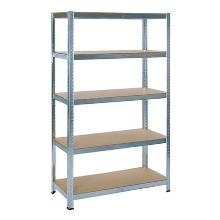 Practo Metalen Rek Heavy Duty 180x90x45 cm – 5 legborden – Grijs - Doika - Opbergrekken - Practo Home -  - M1809045.5