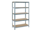 Practo Metalen Rek Heavy Duty 180x90x45 cm – 5 legborden – Grijs - Doika - Opbergrekken - Practo Home -  - M1809045.5