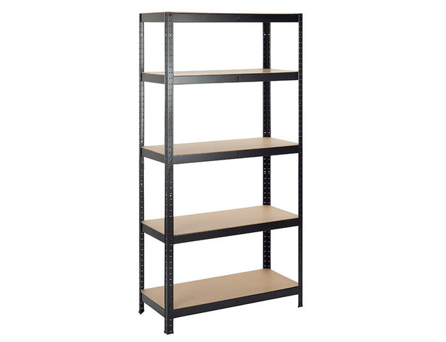 Practo Metalen Rek Heavy Duty 180x90x45 cm – 5 legborden – Zwart - Doika - Opbergrekken - Practo Home -  - M1809045.5N