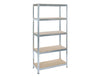 Practo Metalen Rek Heavy Duty 180x90x50 cm – 5 legborden – Grijs - Doika - Opbergrekken - Practo Home -  - M1809050.5
