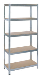 Practo Metalen Rek Heavy Duty 200x100x50 cm – 5 legborden – Grijs - Doika - Opbergrekken - Practo Home -  - M20010050.5