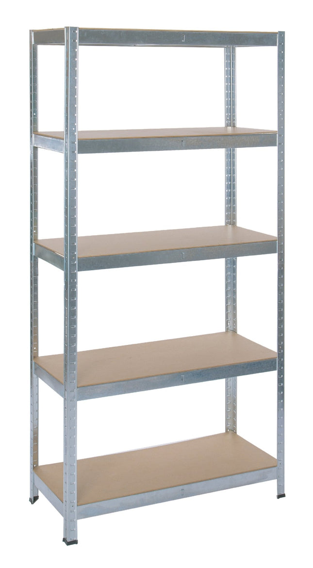 Practo Metalen Rek Heavy Duty 200x100x50 cm – 5 legborden – Grijs - Doika - Opbergrekken - Practo Home -  - M20010050.5