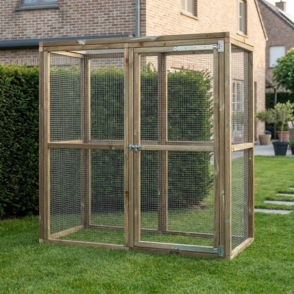 Ren Hugo 242 x 179 x 183 cm - Geïmpregneerd hout - Doika - Ren - Glorenza - 8720094051154 - 8720094051154