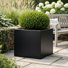 Vierkante aluminium plantenbak 40x40x40 cm - Gitzwart (RAL 9005) - Doika - Plantenbak - Geroba -  - Quadrus1