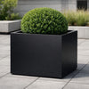 Vierkante aluminium plantenbak 80x80x60 cm - Gitzwart (RAL 9005) - Doika - Plantenbak - Geroba -  - Artus4