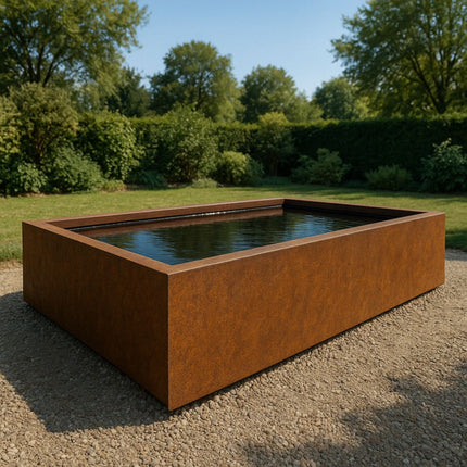 Vijver cortenstaal 300x150x60cm 266kg - Doika - Vijver - Geroba -  - EstaniAC2
