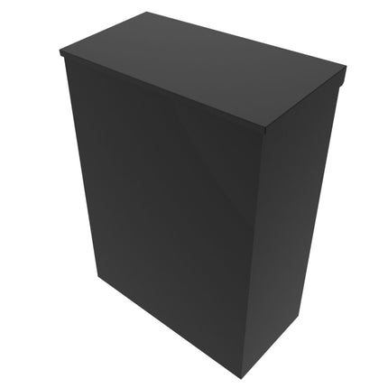 Zwarte Wandbrievenbus GB026 Bovenuitname (RAL 9005) - Doika - Brievenbus - Geroba -  - BOROS1