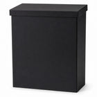 Zwarte Wandbrievenbus GB026 Bovenuitname (RAL 9005) - Doika - Brievenbus - Geroba -  - BOROS1