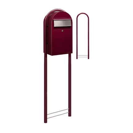 Bobi Grande RAL 3005 bordeauxrood - Doika - Brievenbus - Bobi - 6417237033239 - 01.01.02.05 bordeauxrood RAL3005