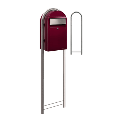 Bobi Grande RAL 3005 bordeauxrood - Doika - Brievenbus - Bobi - 6417237033239 - 01.01.02.05 bordeauxrood RAL3005