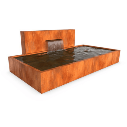 CascadiAC4 waterval (naast vijver) - 150x25x120cm 73kg - cortenstaal - LetterBox - Waterval - Geroba - CascadiAC4