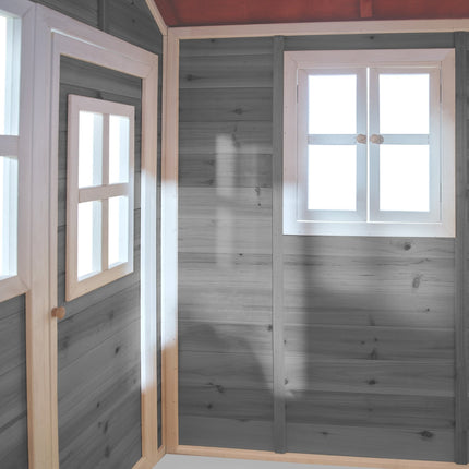 EXIT Loft 100 houten speelhuis - grijs - Doika BV - Loft speelhuisjes - EXIT Toys - 8720088268803 - 50.01.04.00