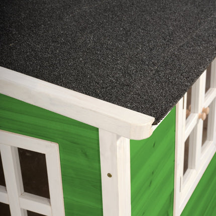 EXIT Loft 700 houten speelhuis - groen - Doika BV - Loft speelhuisjes - EXIT Toys - 8717703021332 - 50.07.22.00