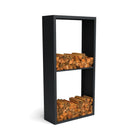 Geroba Houtopslag Beltza Metaal 100x38,5x200cm met 2 vakken - Doika BV - Houtopslag - Geroba - BeltzaDS51