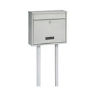 Practo Garden Brievenbuspalen zilver (Exclusief brievenbus) - Doika BV - Brievenbus - Practo Garden - 5414045022340 - B380A