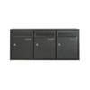 Practo Garden brievenbusunit 3 delig muurbevestiging - Doika BV - Brievenbusunit - Practo Garden - 5414045033506 - B603AN
