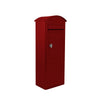 Safepost brievenbus 70 rond dak rood RAL 3002 - Doika BV - Brievenbus - Safepost - 7330589955709 - 70570