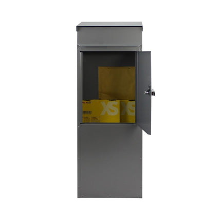 Safepost brievenbus 855 zilvergrijs RAL 9006 - Doika BV - Brievenbus - Safepost - 7330589855528 - 85552