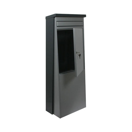 Safepost brievenbus Euroodrend No. 1 antracietgrijs/zilvergrijs - RAL 7016/RAL 9006 - Doika BV - Brievenbus - Safepost - 7330589011559 - 901155