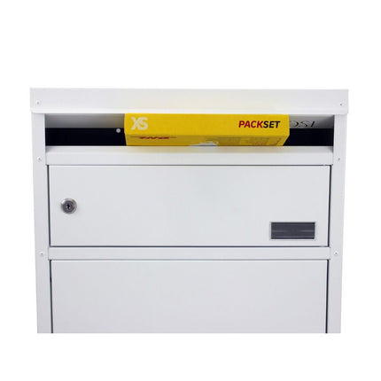 Safepost pakketbrievenbus 65 met plat dak wit RAL 9010 - Doika BV - Pakketbrievenbus - Safepost - 7330589003301 - 900330