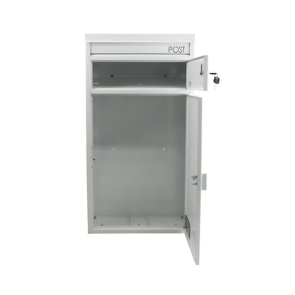 Safepost pakketbrievenbus 65 met plat dak wit RAL 9010 - Doika BV - Pakketbrievenbus - Safepost - 7330589003301 - 900330