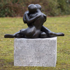 Thermobrass Modern verstrengeld liefdespaar 50x40x95cm (HxBxL) - Doika BV - Bronzen beeld - Thermobrass - 5410807006092 - B609-1